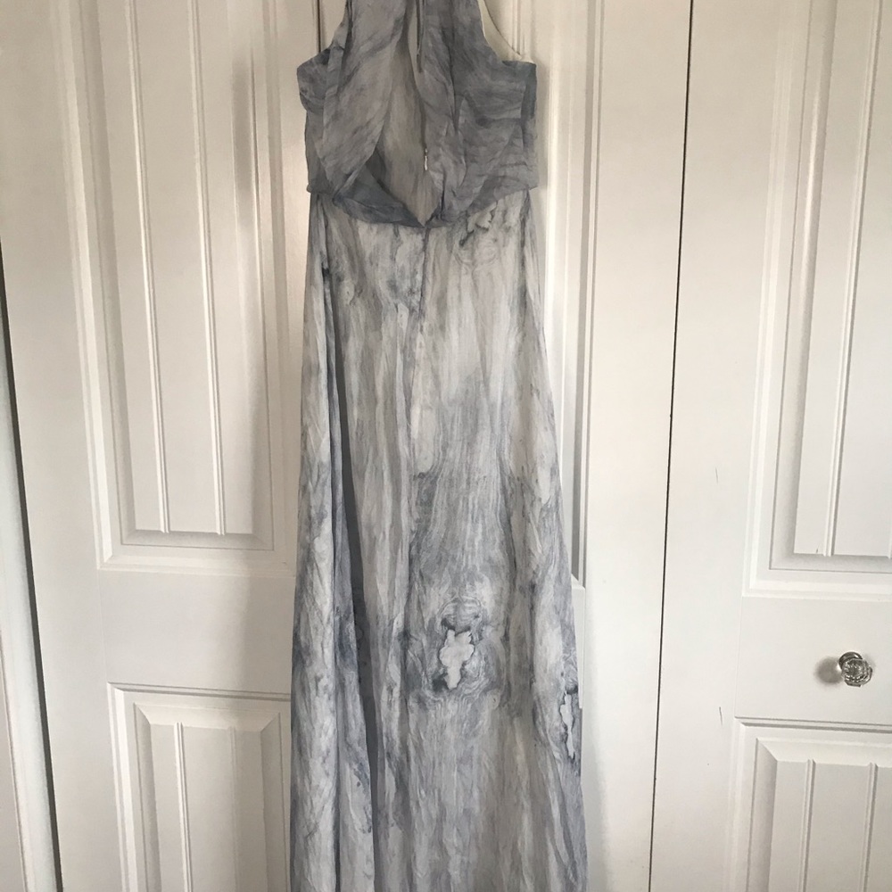 French connection spring moiree sleeveless maxi